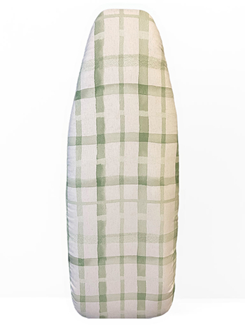 Reversible padded ironing board cover  Olive Check