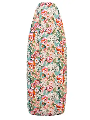 Reversible padded ironing board cover  Protea on Pink