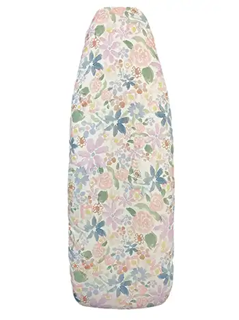 Reversible padded ironing board cover  Pastel art