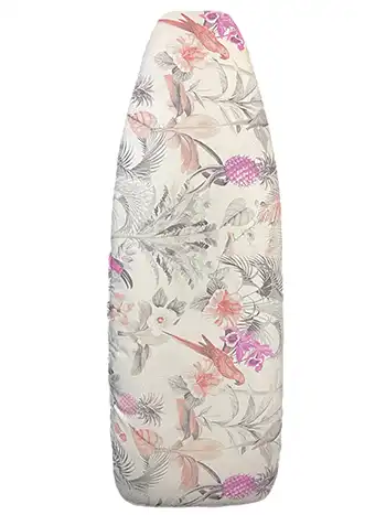 Reversible padded ironing board cover Colour bush birds