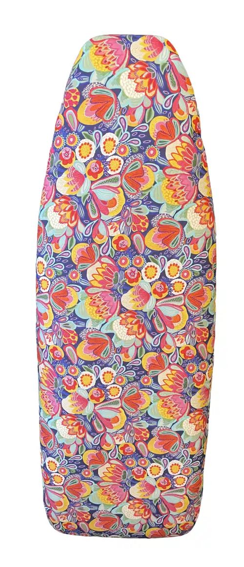 Reversible padded ironing board cover Carnival Flowers