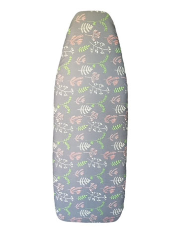 Reversible padded ironing board cover Purple Fronds D013