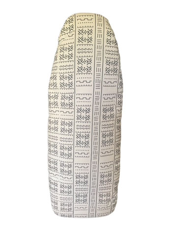 Reversible padded ironing board cover Black and White D081