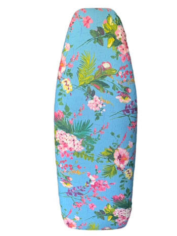 Reversible padded ironing board cover Blue bunchesD044