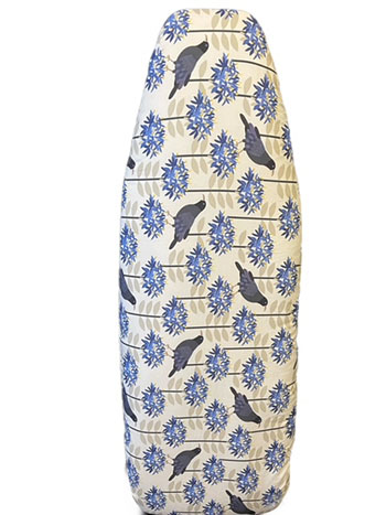 Reversible padded ironing board cover Birds on Flowers