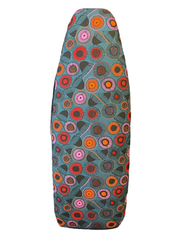Reversible padded ironing board cover Native gumnut