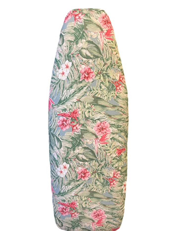 Reversible padded ironing board cover Mint green floral
