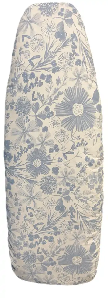 Reversible padded ironing board cover-Denim Floral