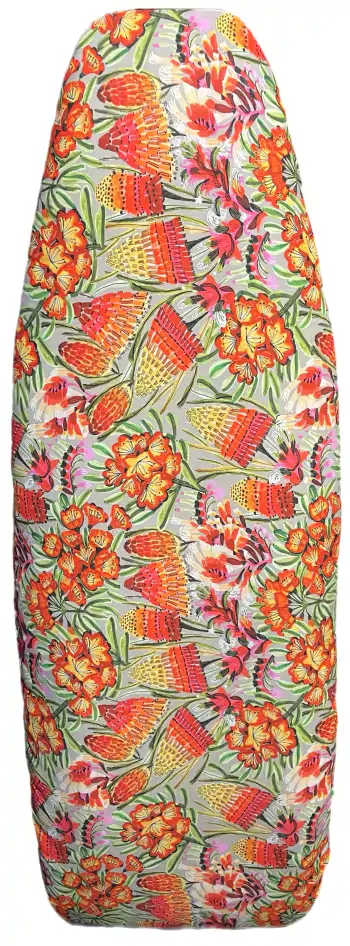Reversible padded ironing board cover- Kangaroo Paw