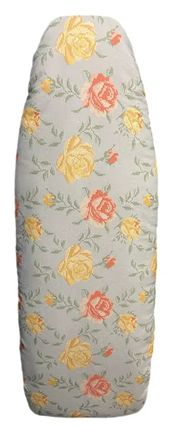 Reversible padded ironing board cover- Cross stitch rose