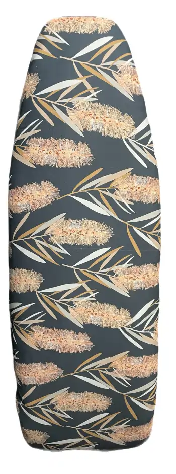 Reversible padded ironing board cover- Ecru Melaleuca