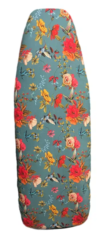 Reversible padded ironing board cover- Honeyeater Roses