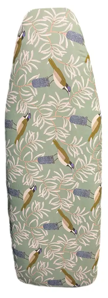 Reversible padded ironing board cover- Blue facedd Honeyeater